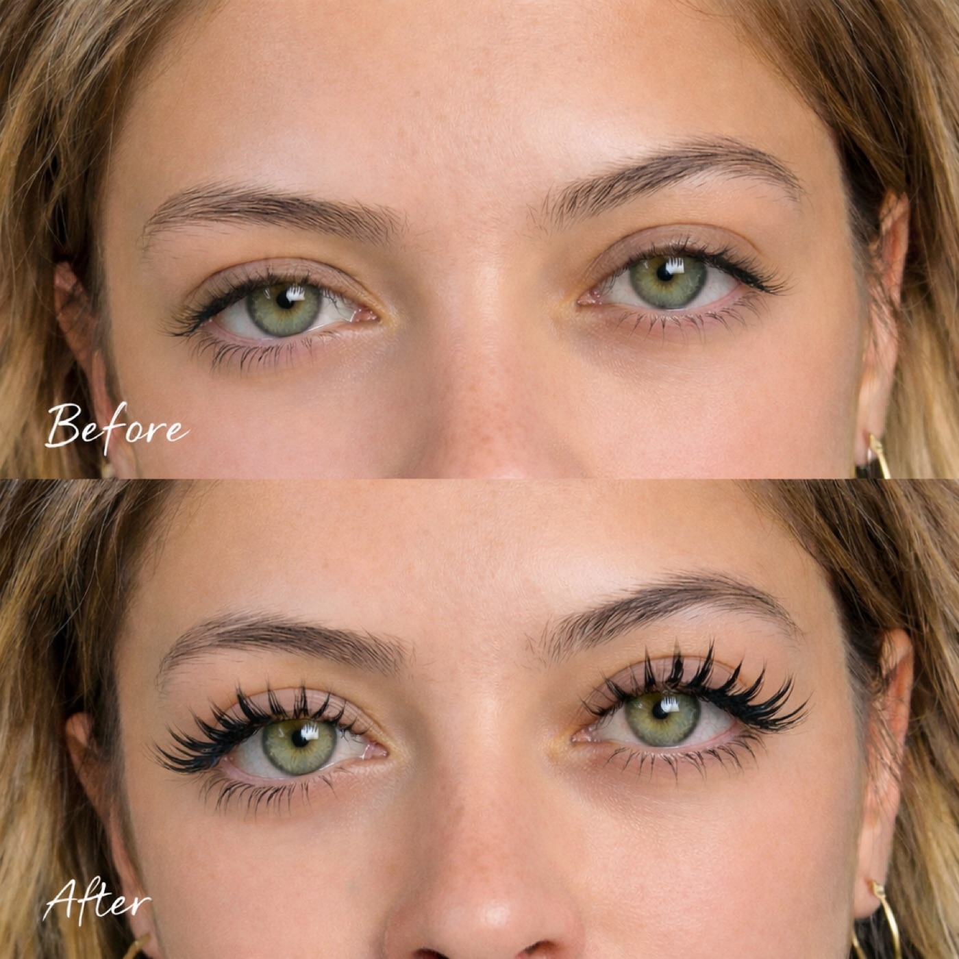 Feather Lashes — Before & After
