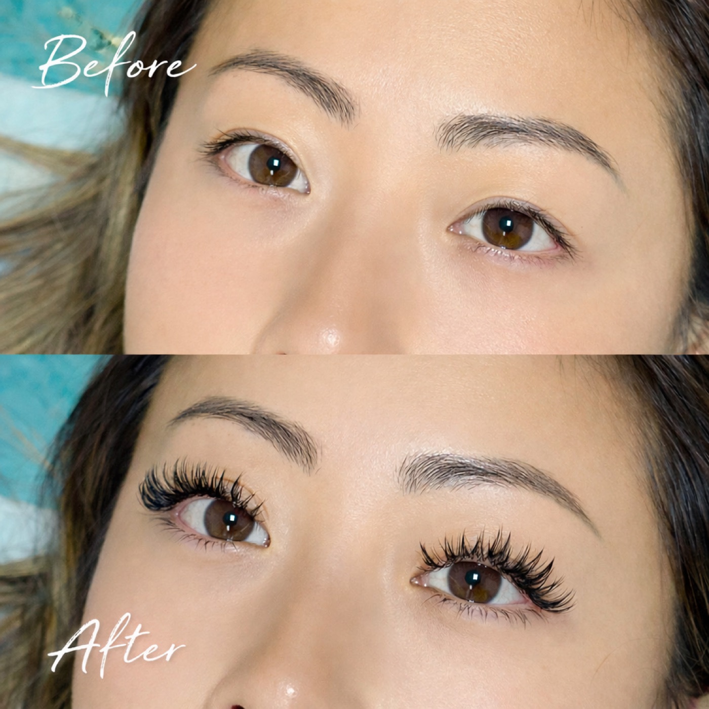 Feather Lashes — Before & After