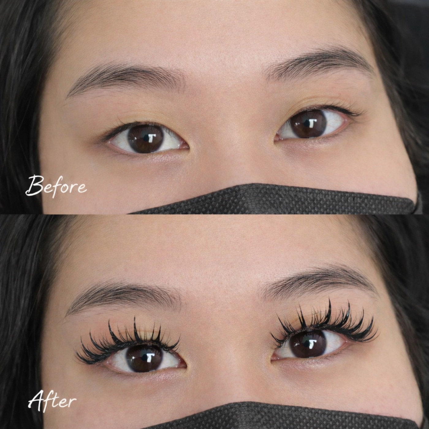 Feather Lashes — Before & After