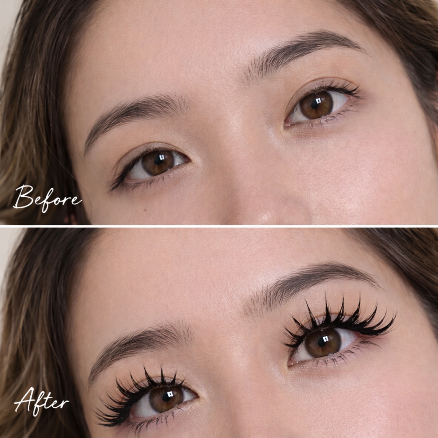 Feather Lashes — Before & After