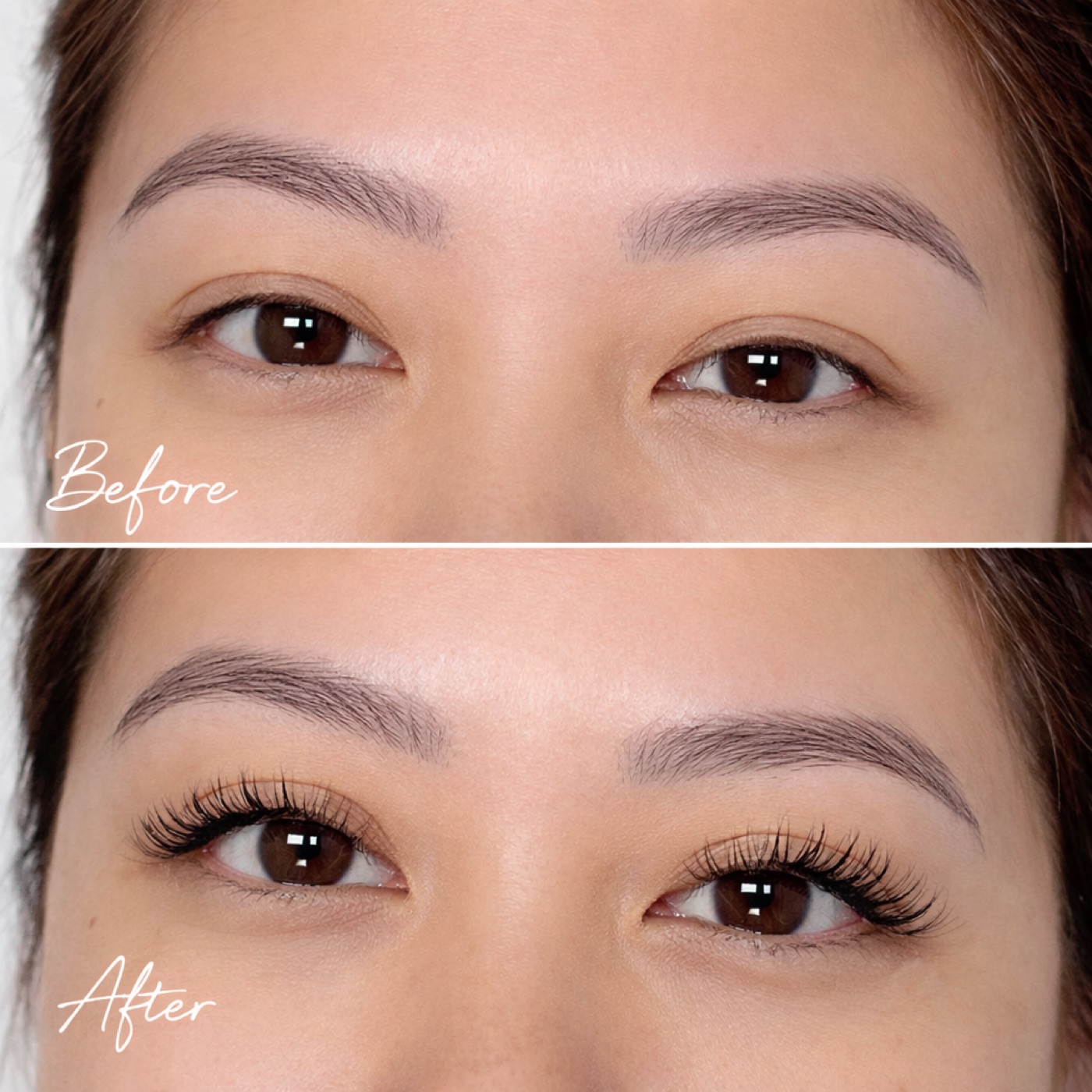 Hybrid Lashes — Before & After