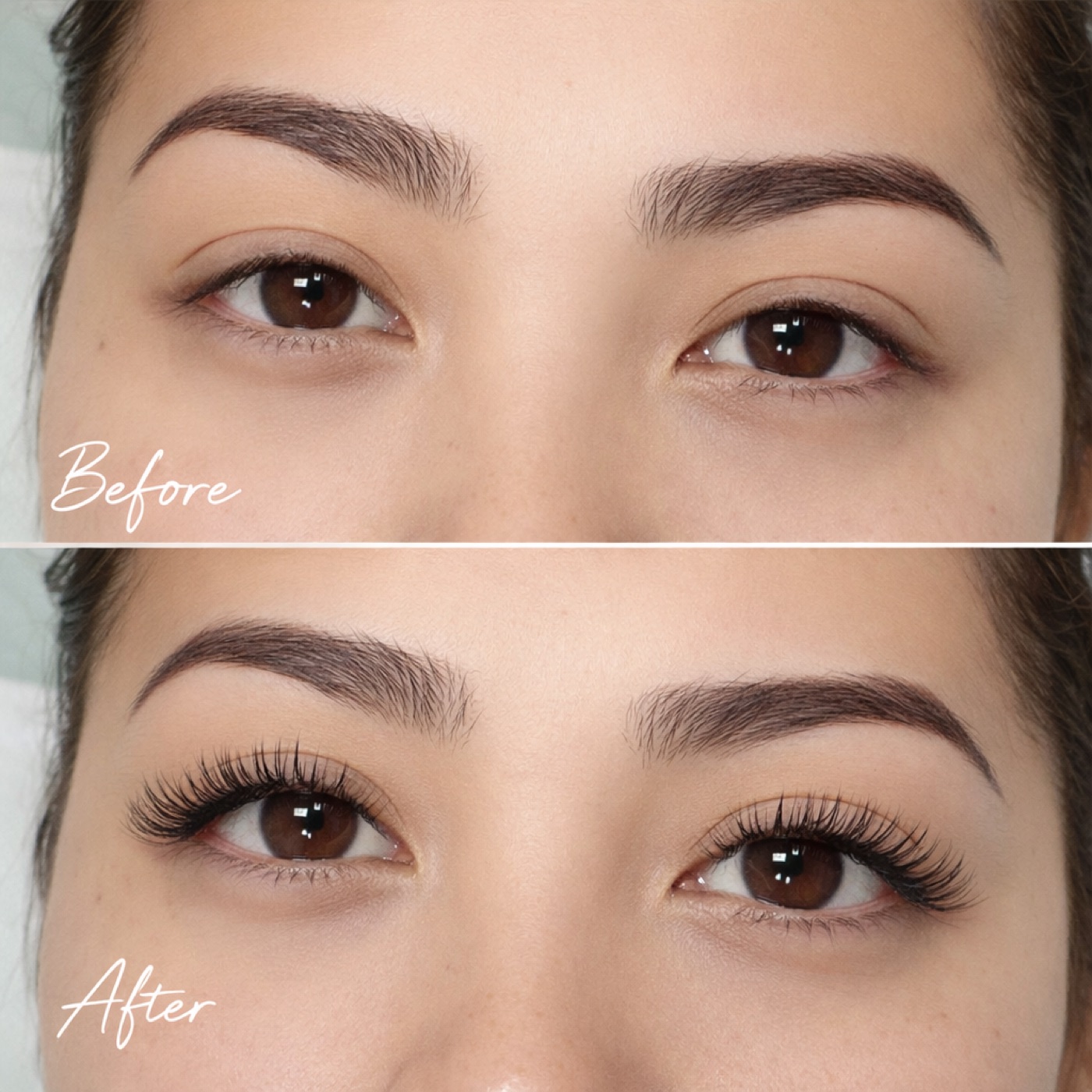 Hybrid Lashes — Before & After