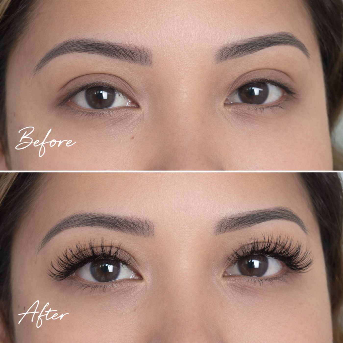 Hybrid Lashes — Before & After