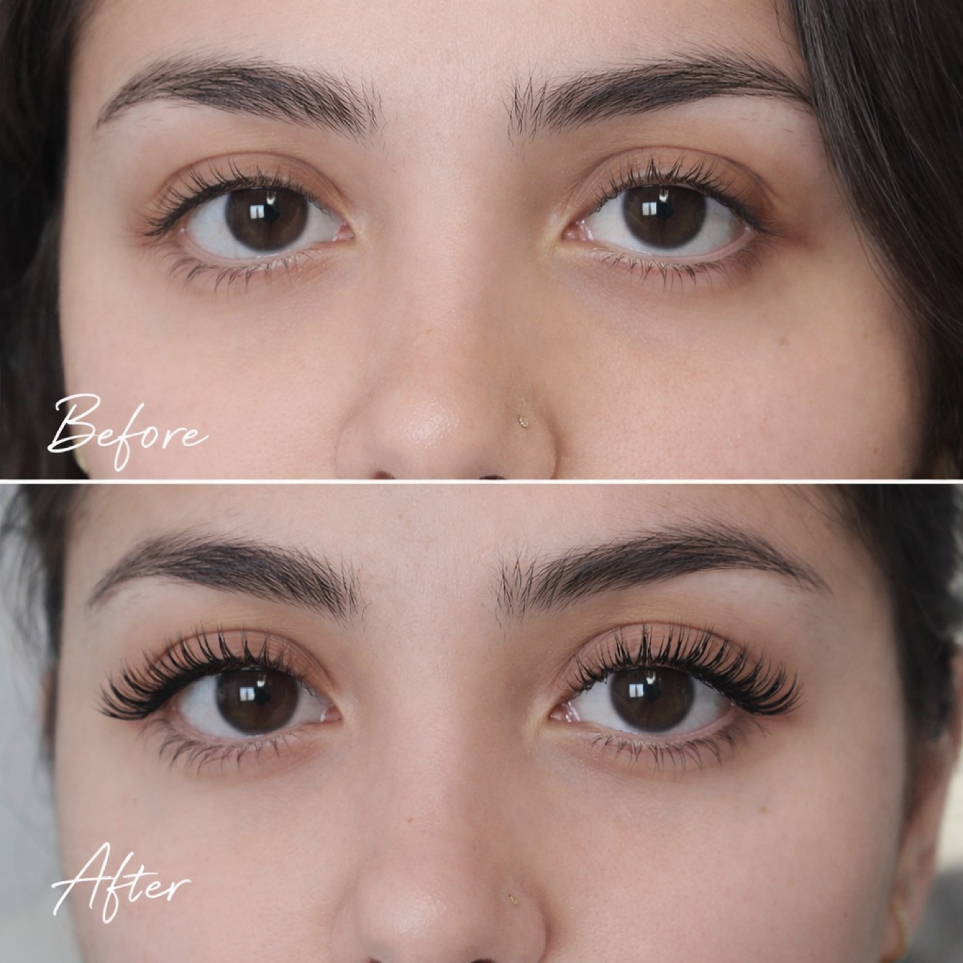 Hybrid Lashes — Before & After