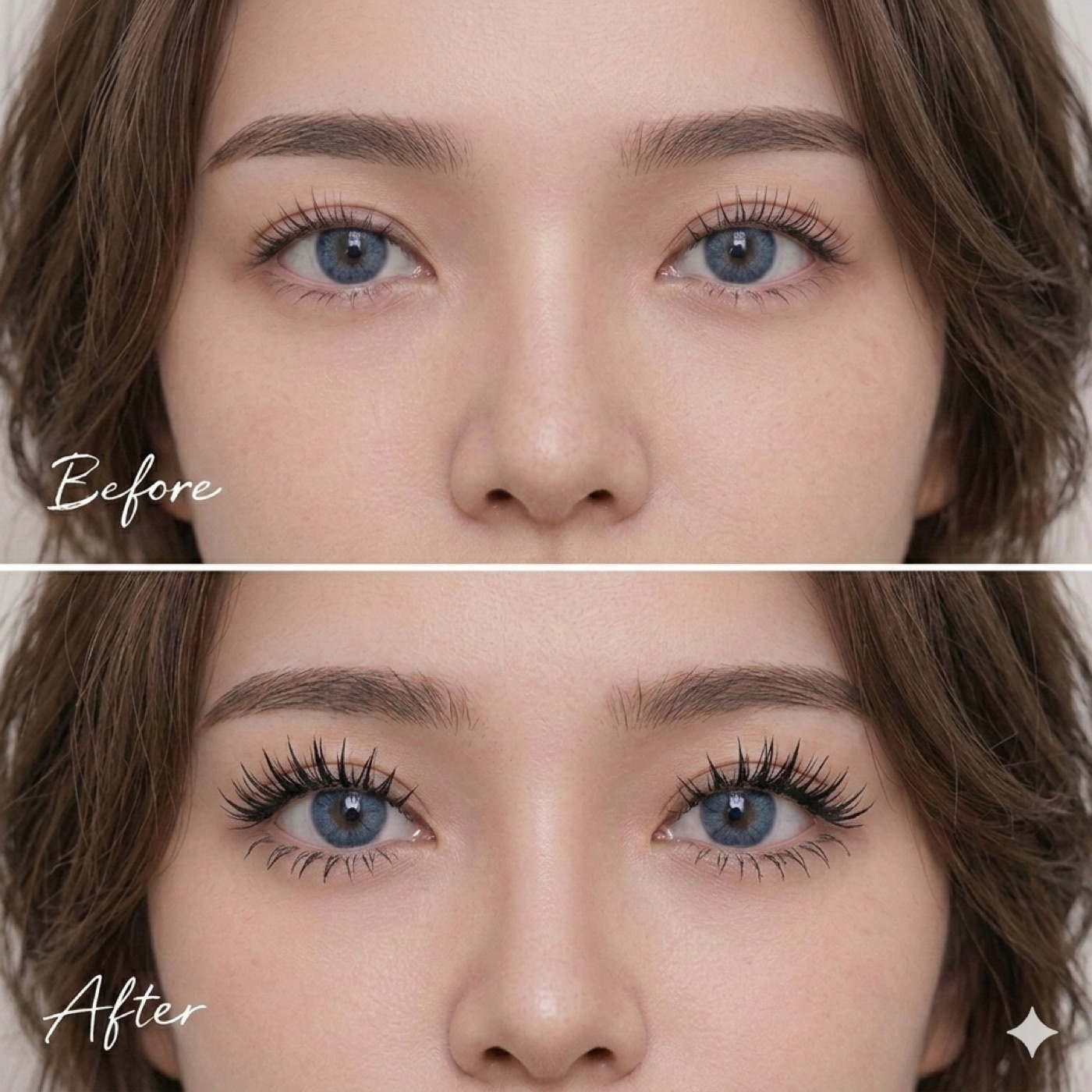 Mascara Lashes — Before & After