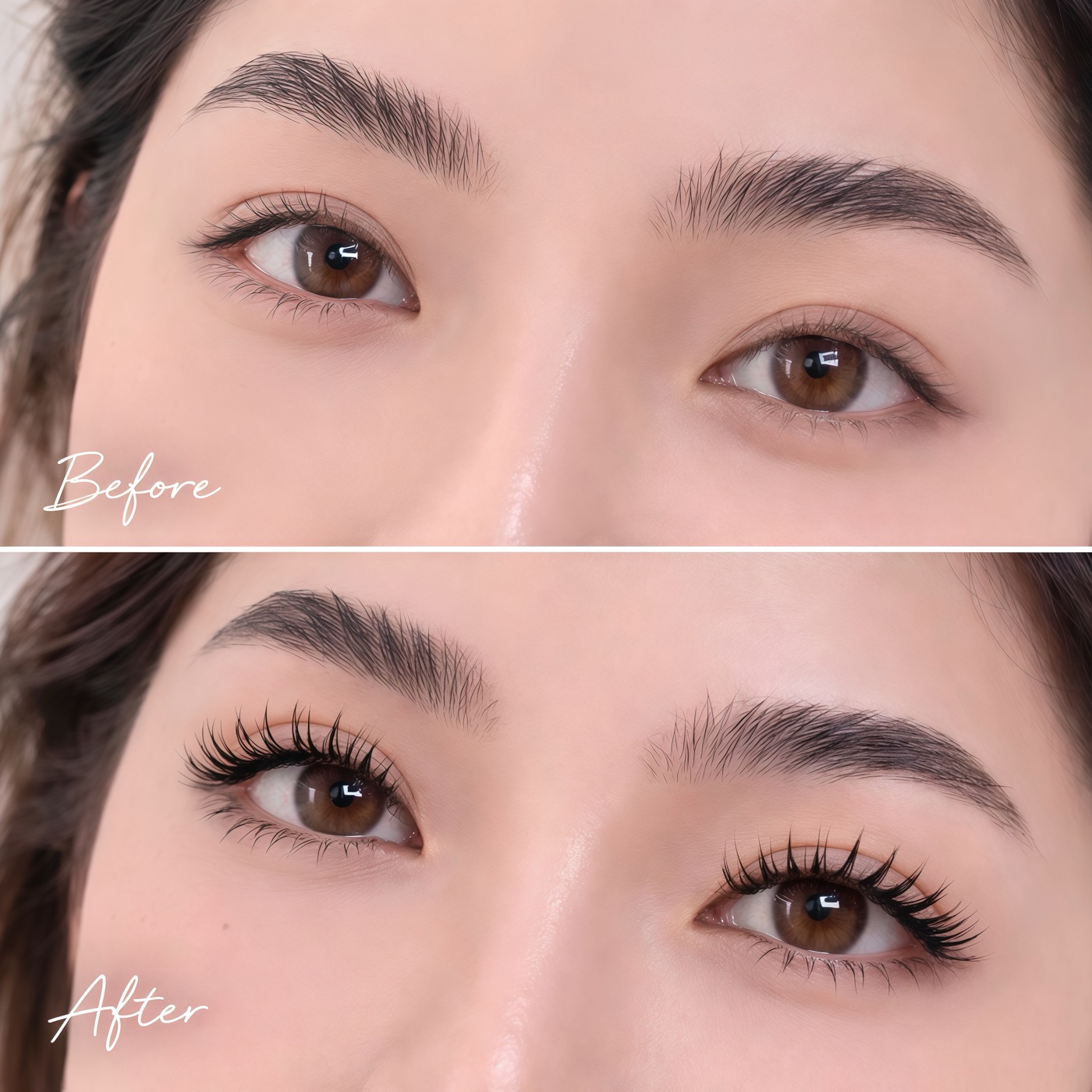 Mascara Lashes — Before & After