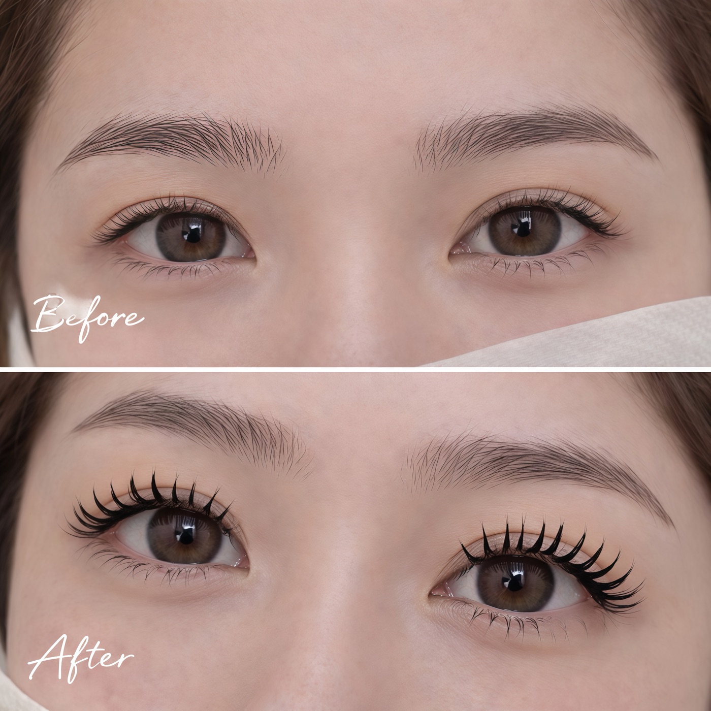 Mascara Lashes — Before & After