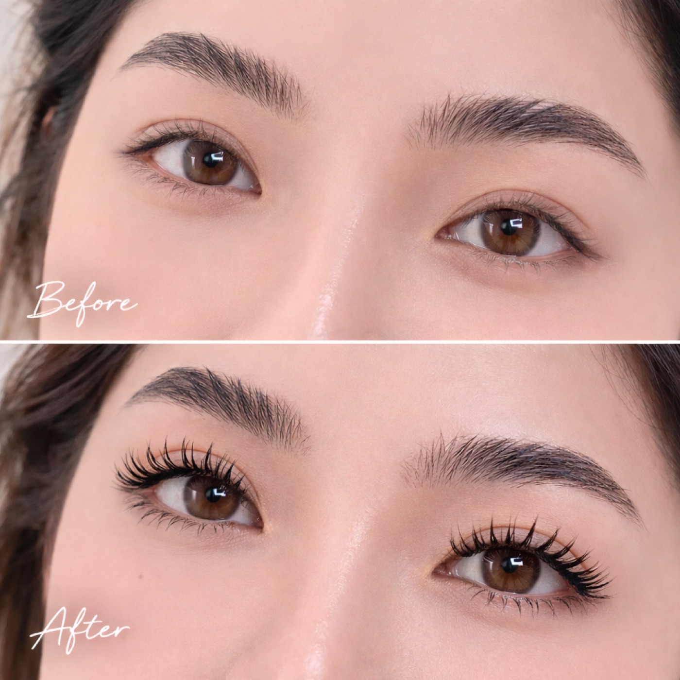 Mascara Lashes — Before & After