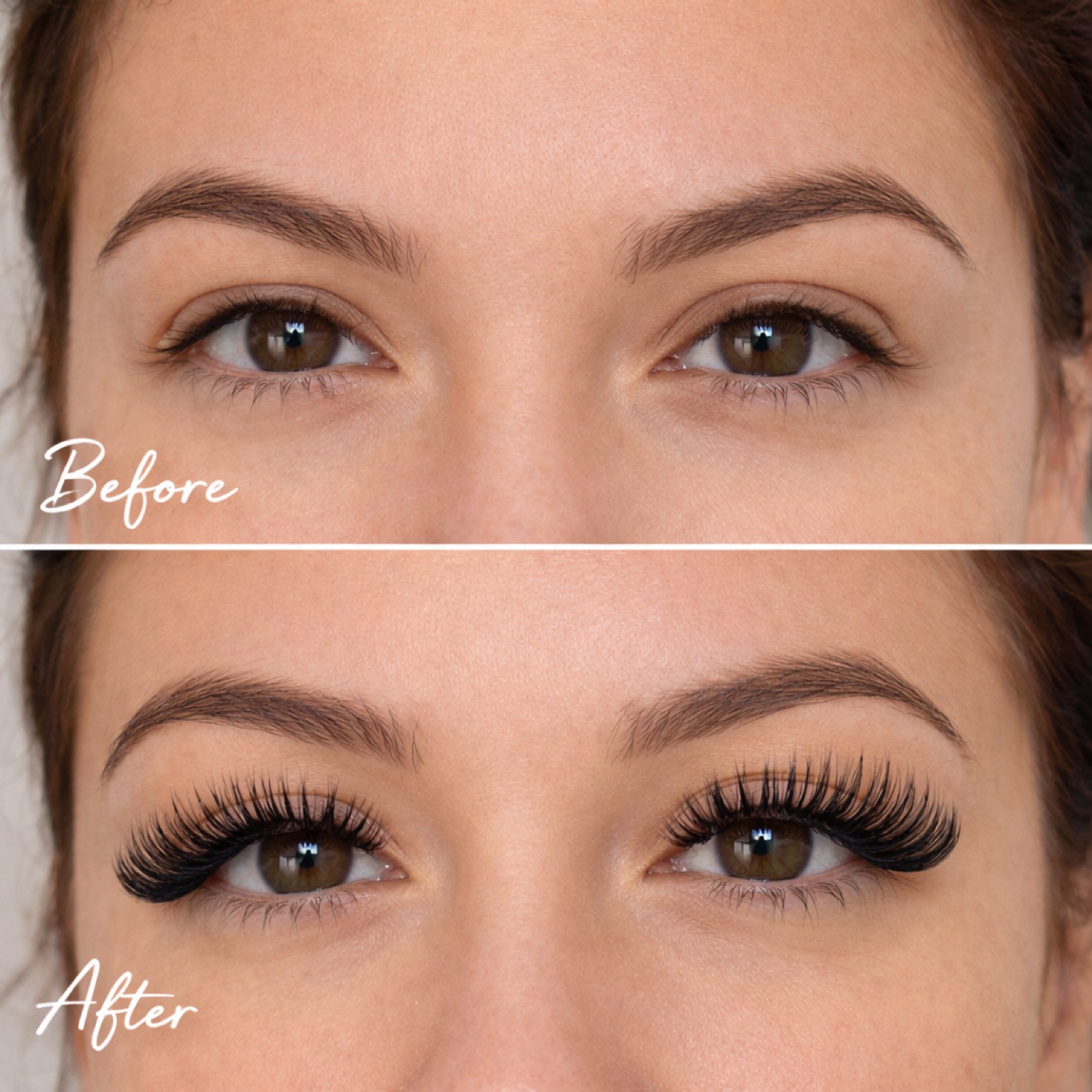 Mega Volume Lashes — Before & After