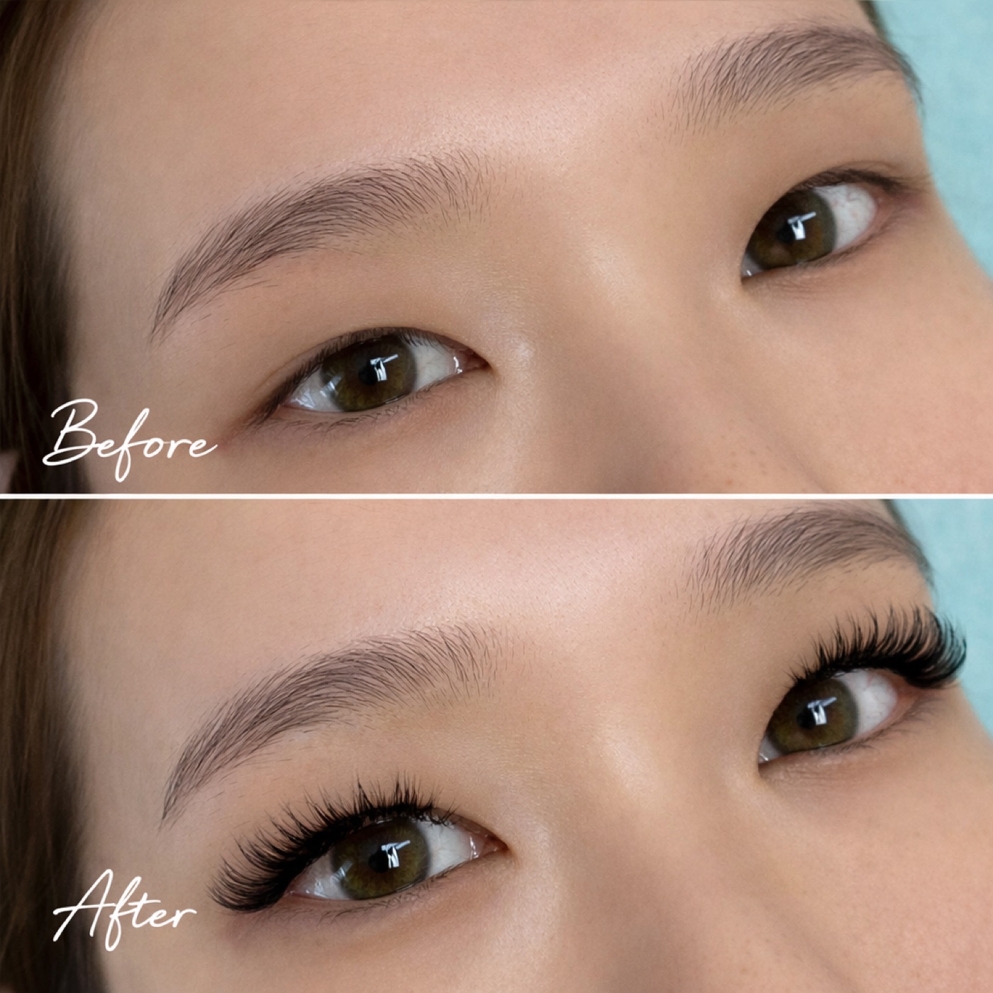 Volume Lashes — Before & After