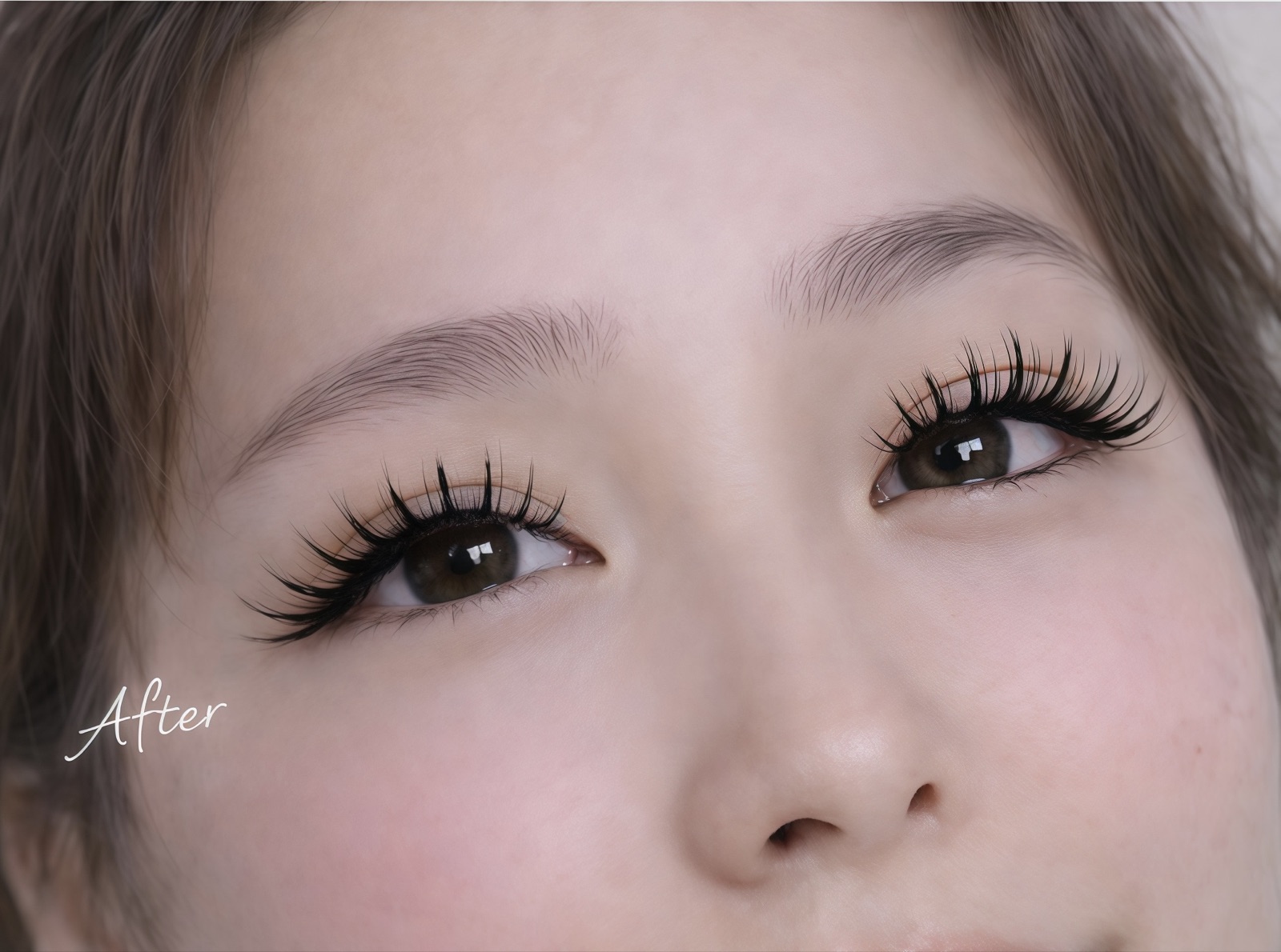 Feather lash extensions style