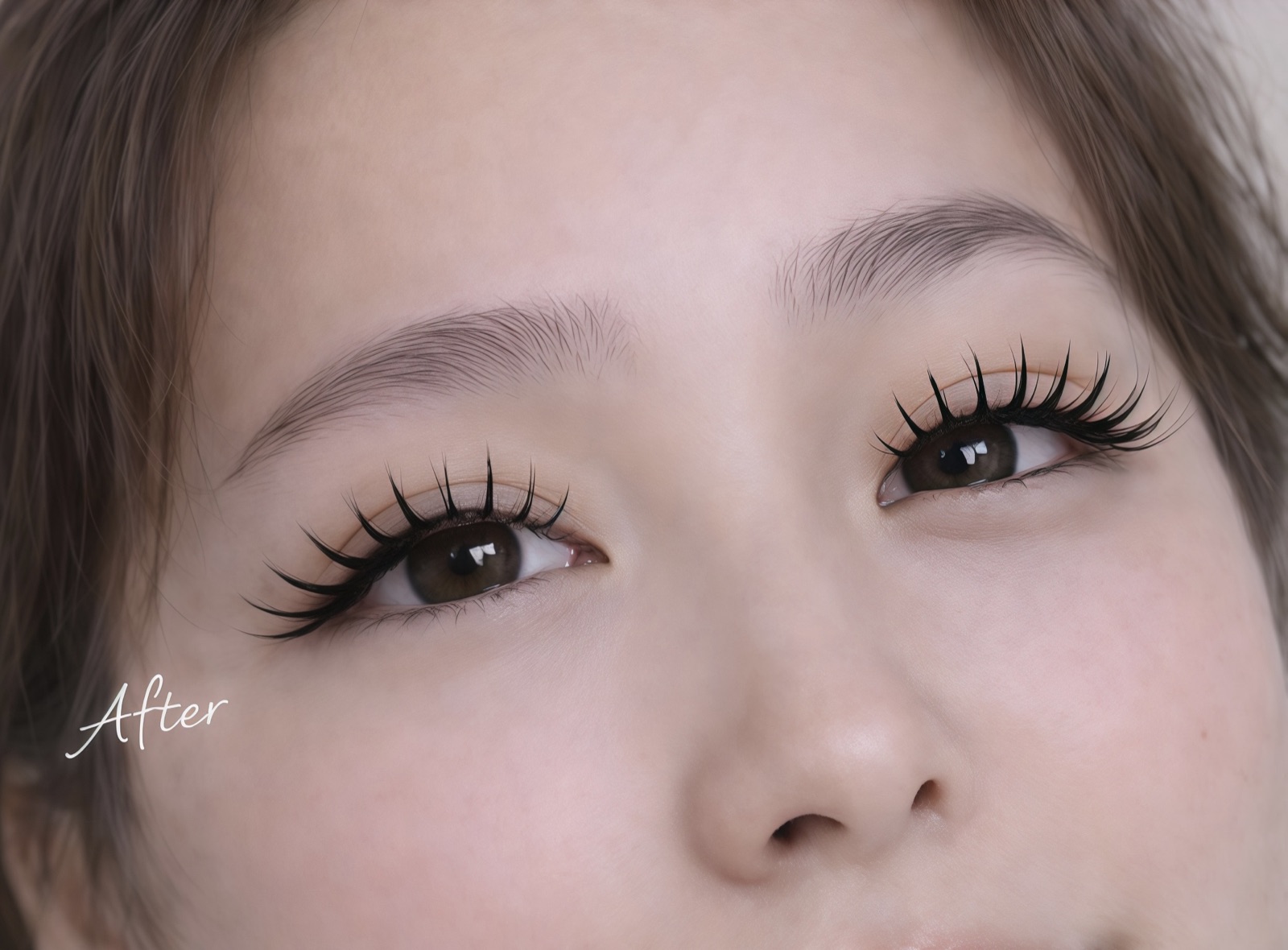 Mascara lash extensions style